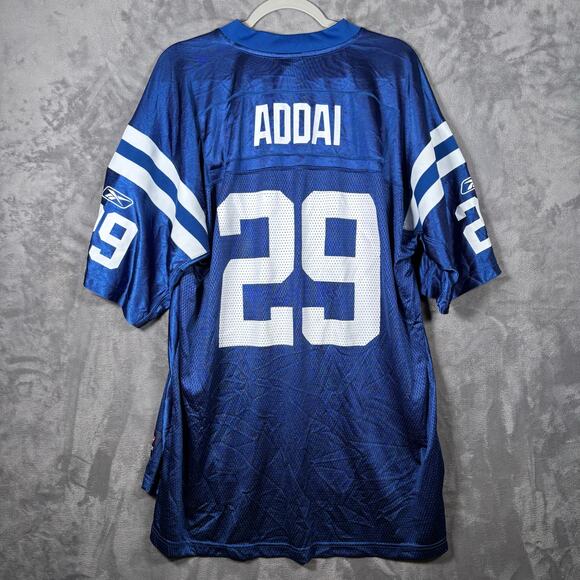 Reebok NFL Joseph Addai #29 Indianapolis Colts Jersey XL Blue Retro Throwback - Picture 2 of 5